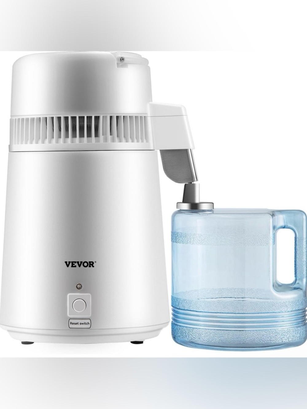VEVOR 1.1 Gallon Distilled Water Machine, 750W Pure Water Distiller for Home